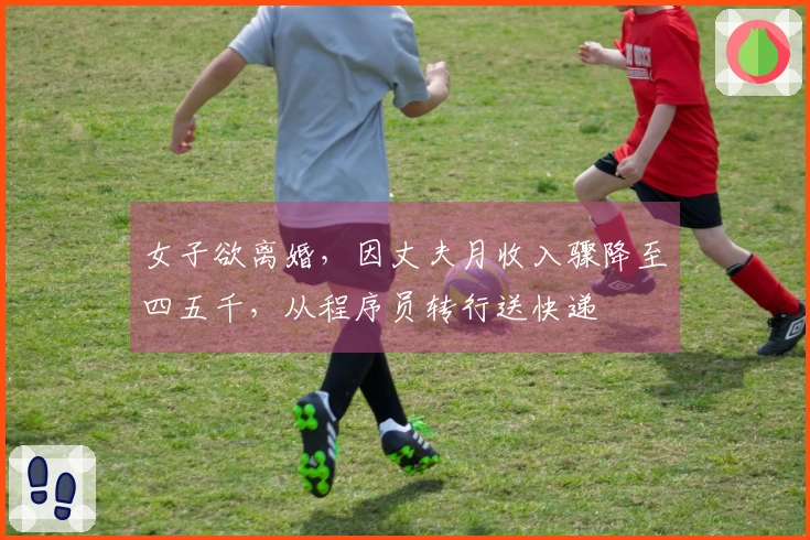 女子欲离婚，因丈夫月收入骤降至四五千，从程序员转行送快递